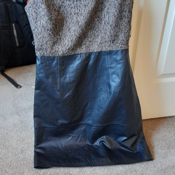 NEW BB Dakota Wool and Leateher Dress Size 6 - Picture 7 of 10